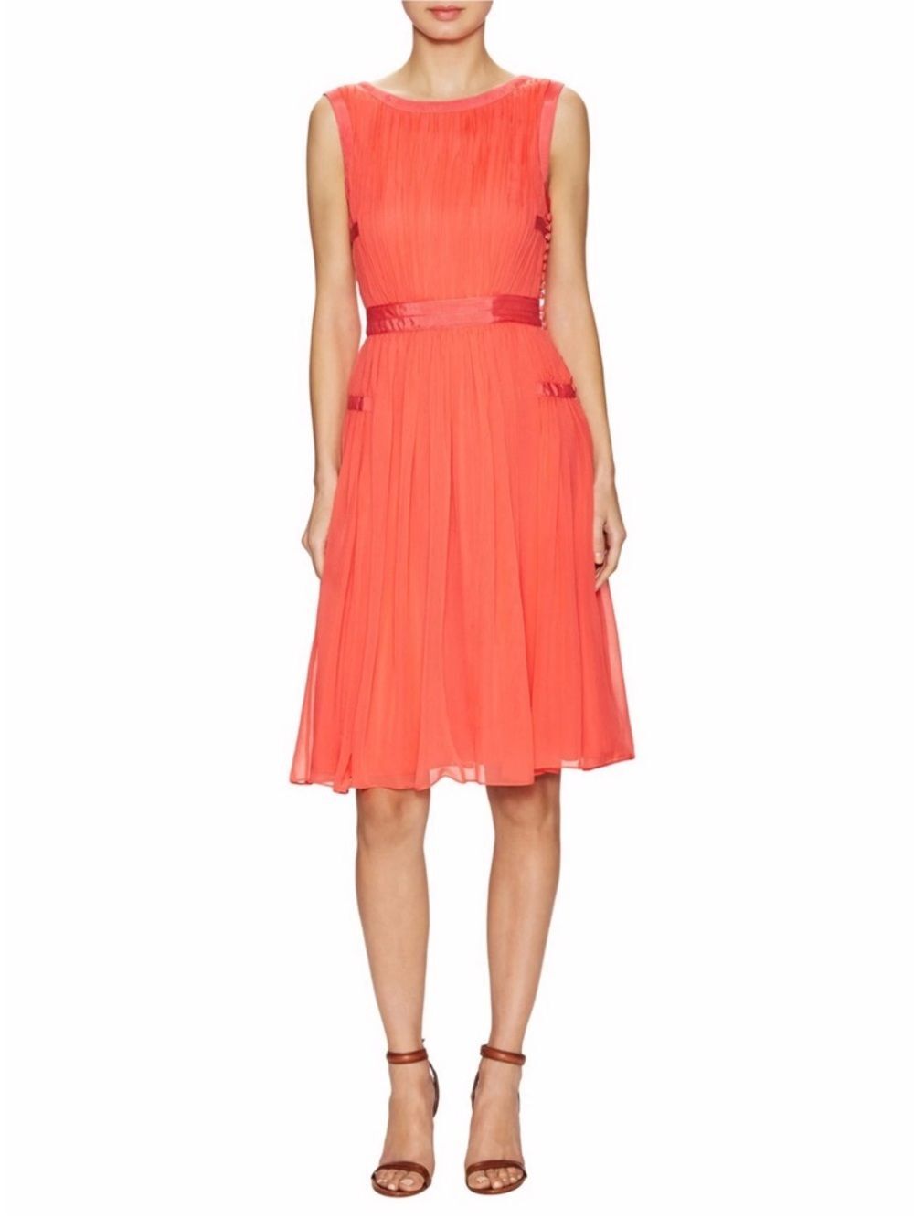Diane Von Furstenberg DVF Letty Silk Pleated Dress 4